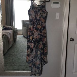 Floral high low dress